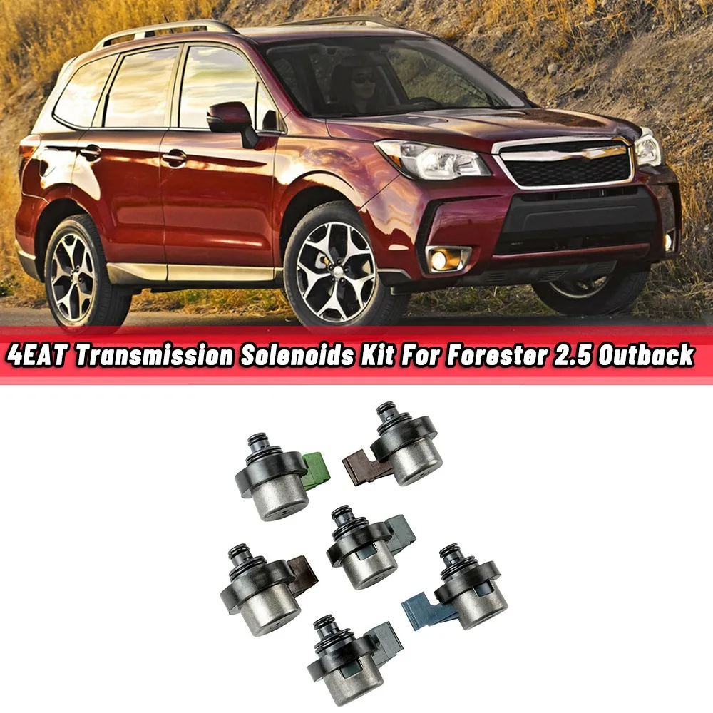 Kit Solenóides 4EAT-Transmissão para Subaru Forester 2.5 Outback 31939-AA191 31939AA150 31939AA190, 6pcs