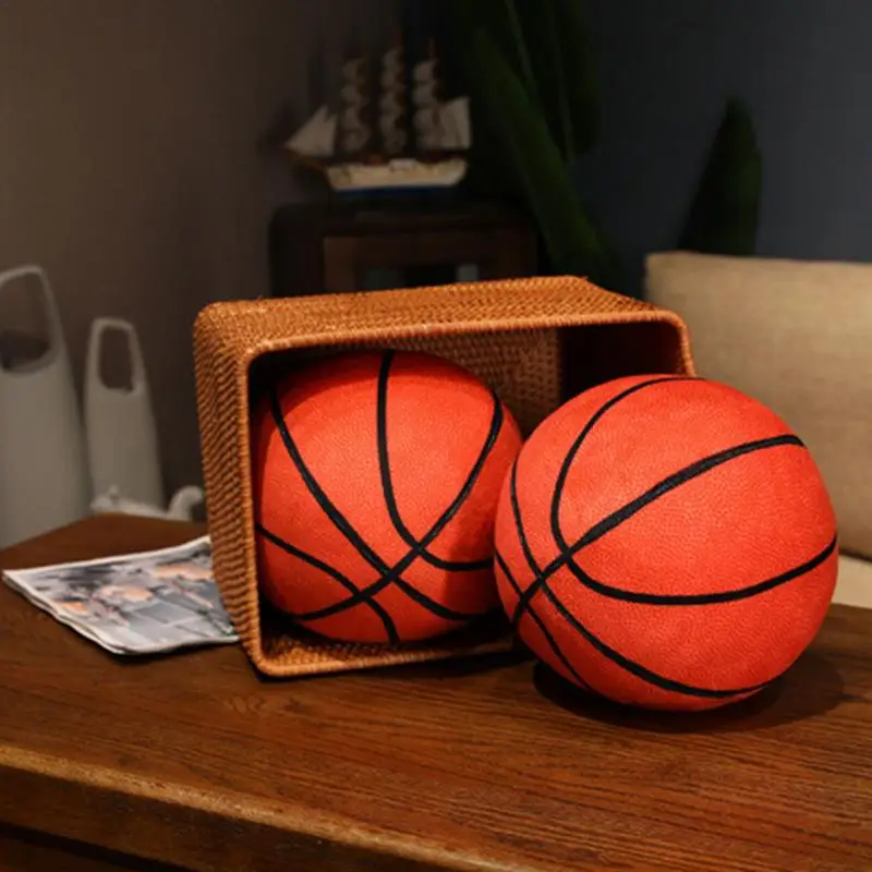 Almohadas de baloncesto para niños, juguete de peluche suave, almohada creativa, peluches de pelota, juguetes flexibles para sofá cama