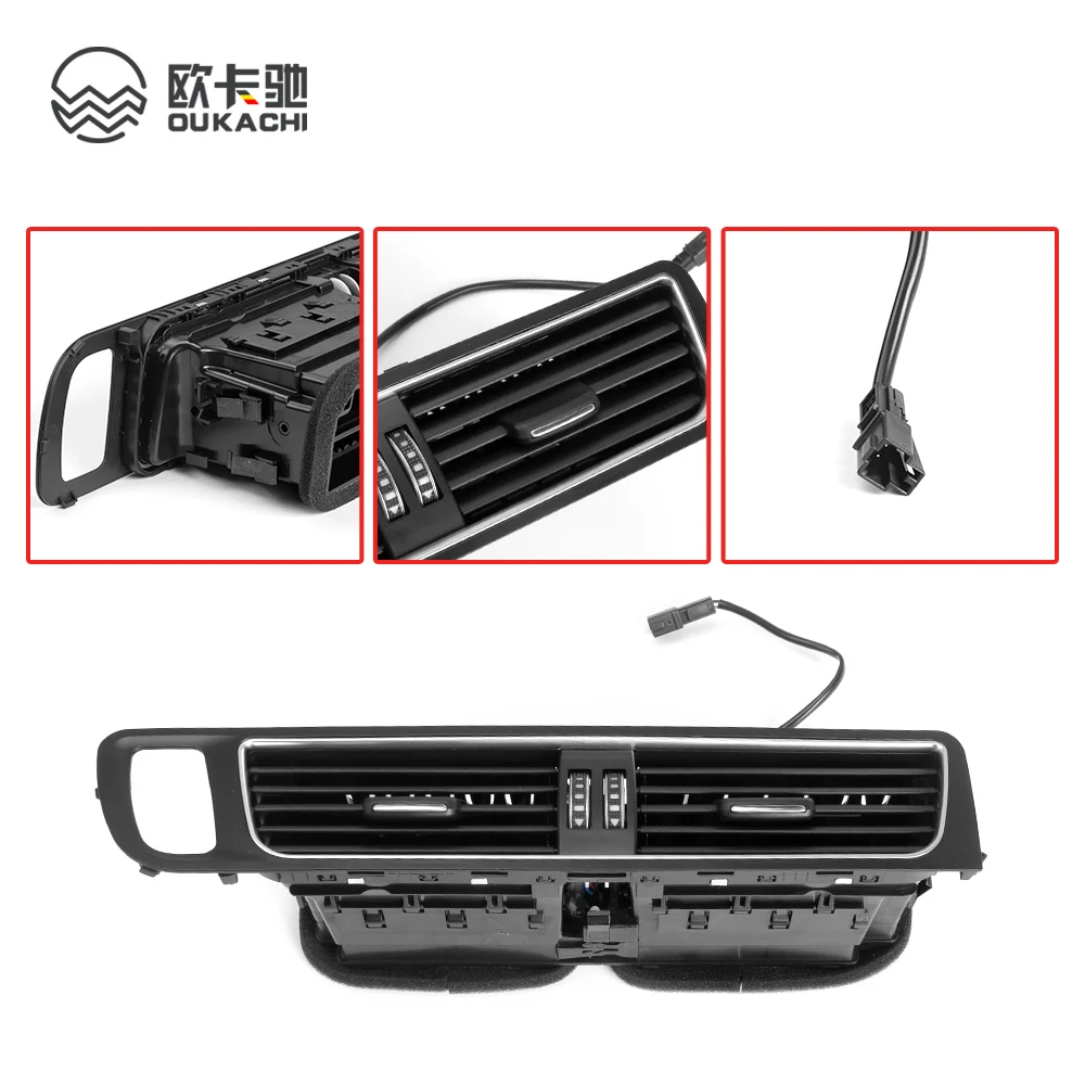 Premium Center Air Vent Assembly Compatible with Audi Q5 2009-2018 Replacement Part 8R1820951