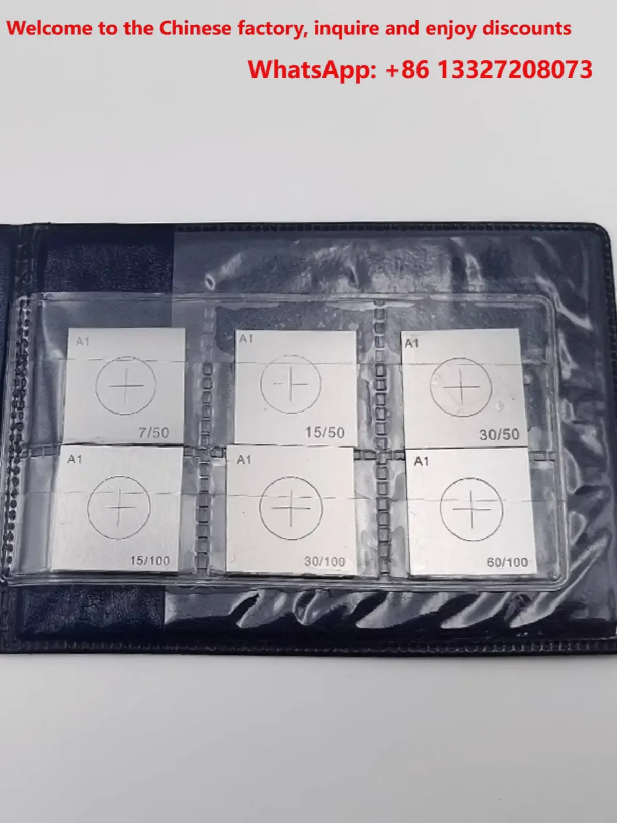 A1 Magnetic Particle Sensitivity Test Piece Magnetic Particle Test Piece