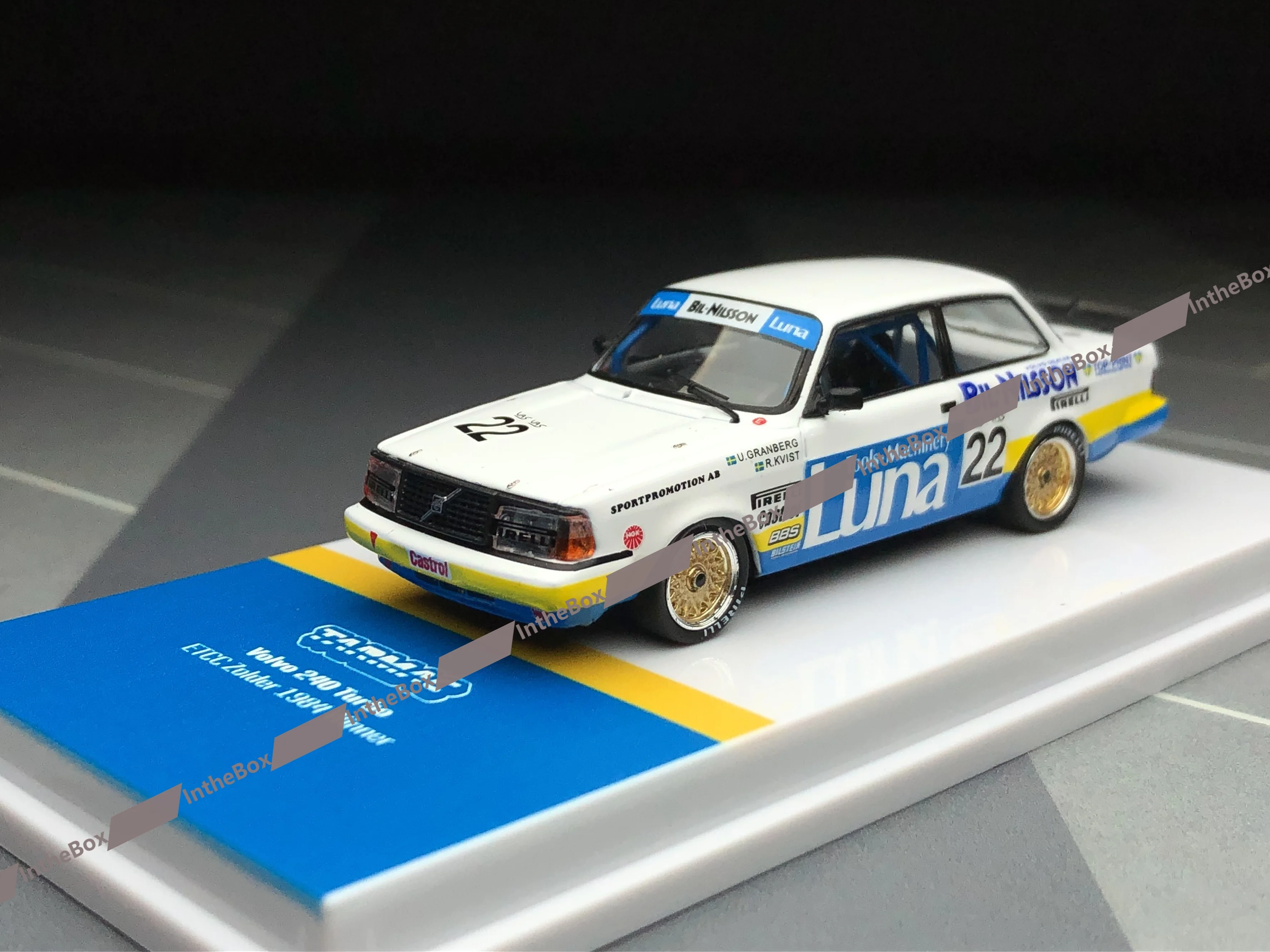 Tarmac Works 1:64 240 Turbo ETCC Zolder 1984 Winner Diecast Model Car