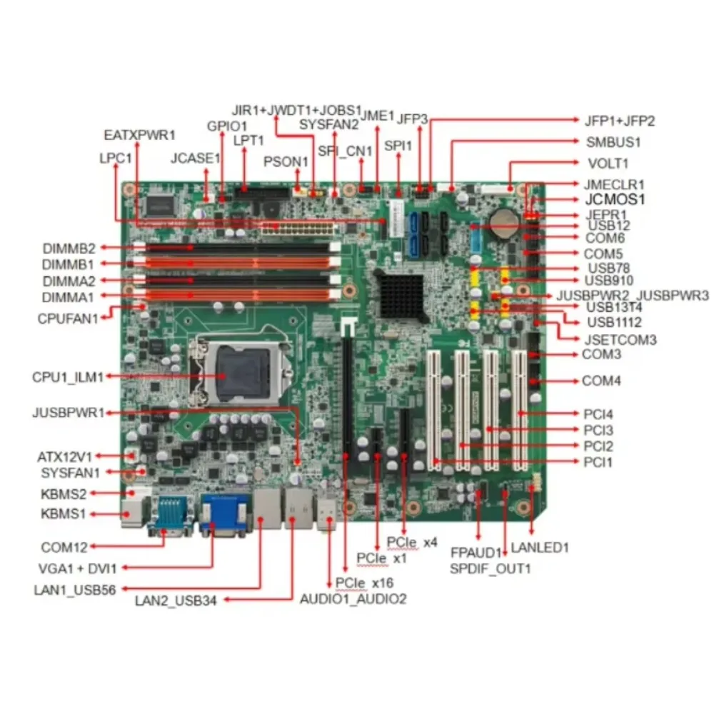 for  Advantech aimb-782 rev.a1 aimb-782qg2 industrial computer motherboard q77 chipset