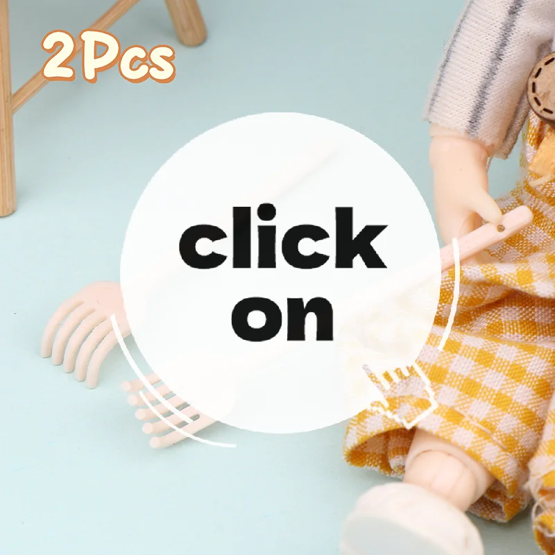 

2pcs 1:12 Dollhouse Miniature Mini Back Scratcher Model Decoration Accessories Toys