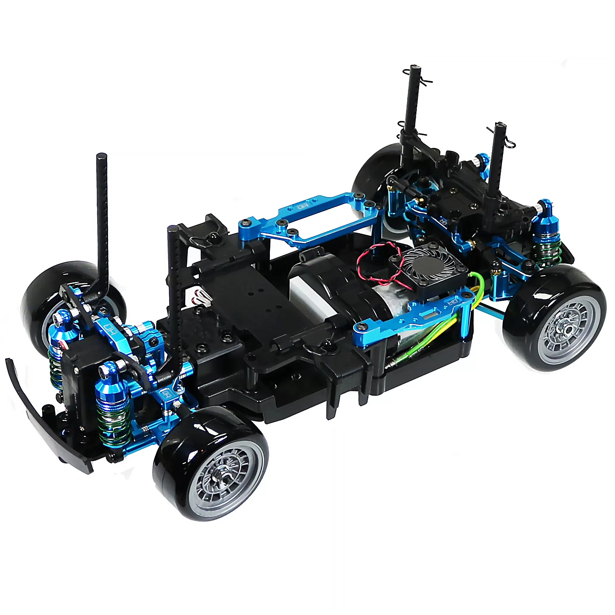HOT RACING RWD Drift Conversion Kit TMBRWD for Tamiya MB-01 FWD Platform – FWD to RWD Transaxle Relocation