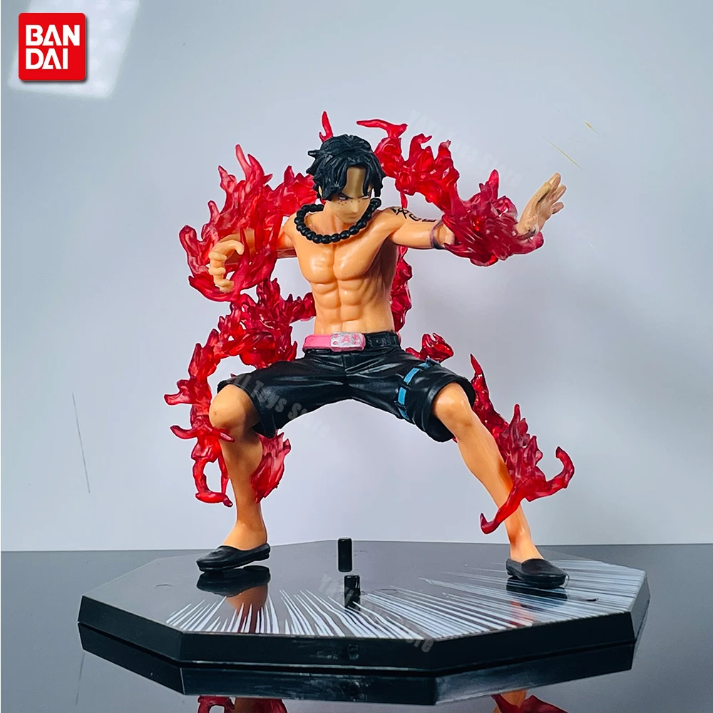 One Piece Anime Luffy Ace Sanji Zoro Battle Model Action Figure Fire Fist Sabo Three-Knife Ghost Dolls PVC Toys New view 2