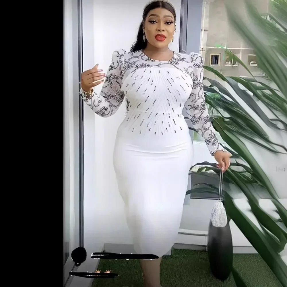 فساتين الحفلات الأفريقية للنساء 2024 حجم كبير موضة Dashiki أنقرة الدانتيل فساتين الزفاف أنيقة تركيا فستان إسلامي ماكسي جديد