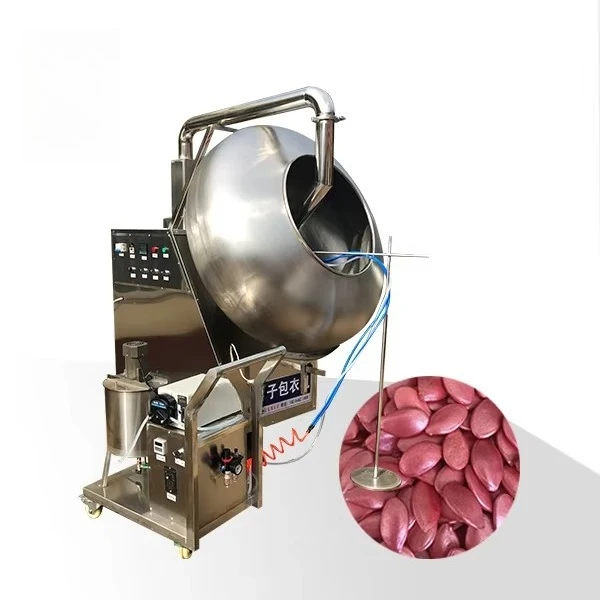 Suitable for automatic seed spray coloring drying and integrated seed coating machine