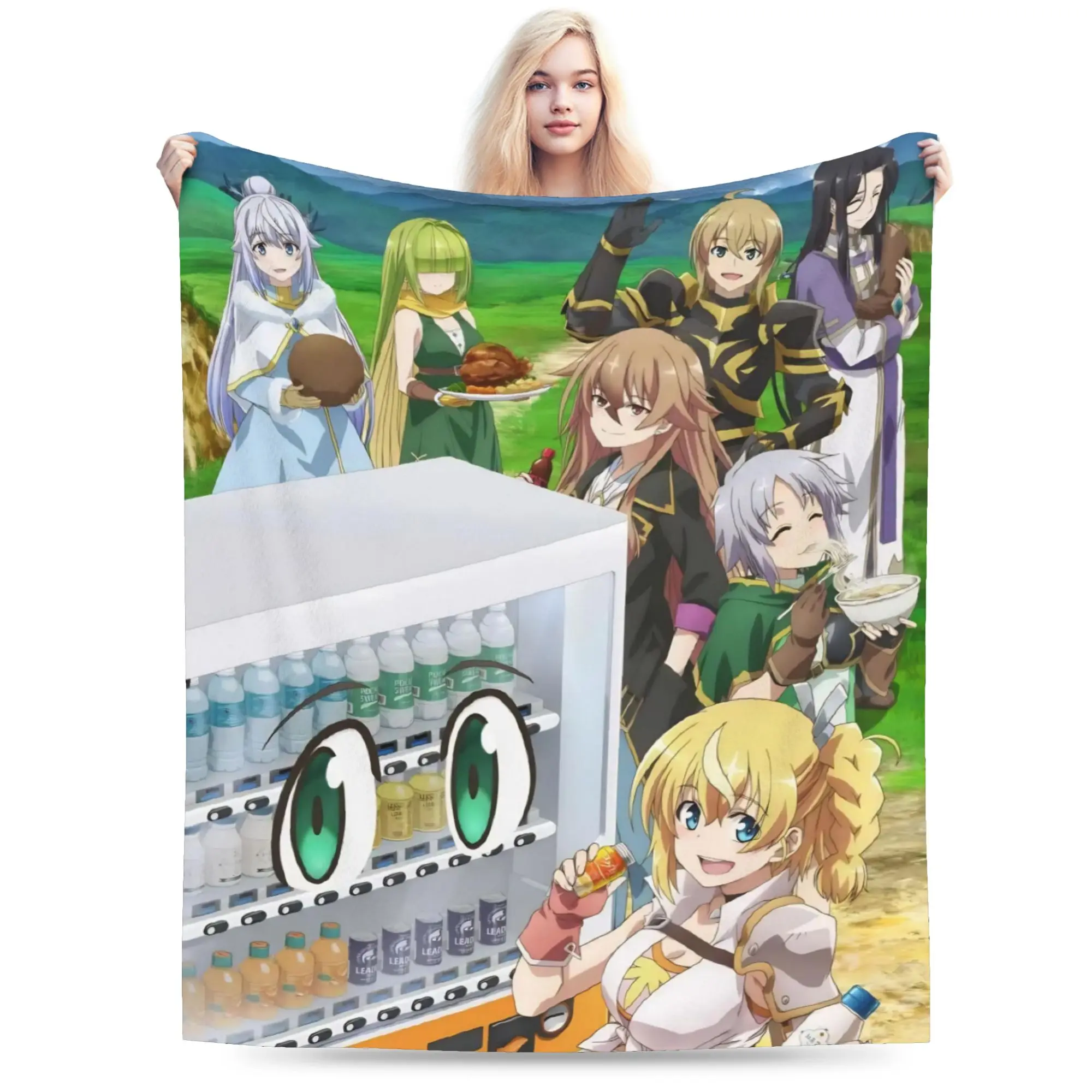 Reborn As A Vending Machine Blanket Multi-size Soft and Lightweight  Throw Blankets for Sofa Couch and Bed