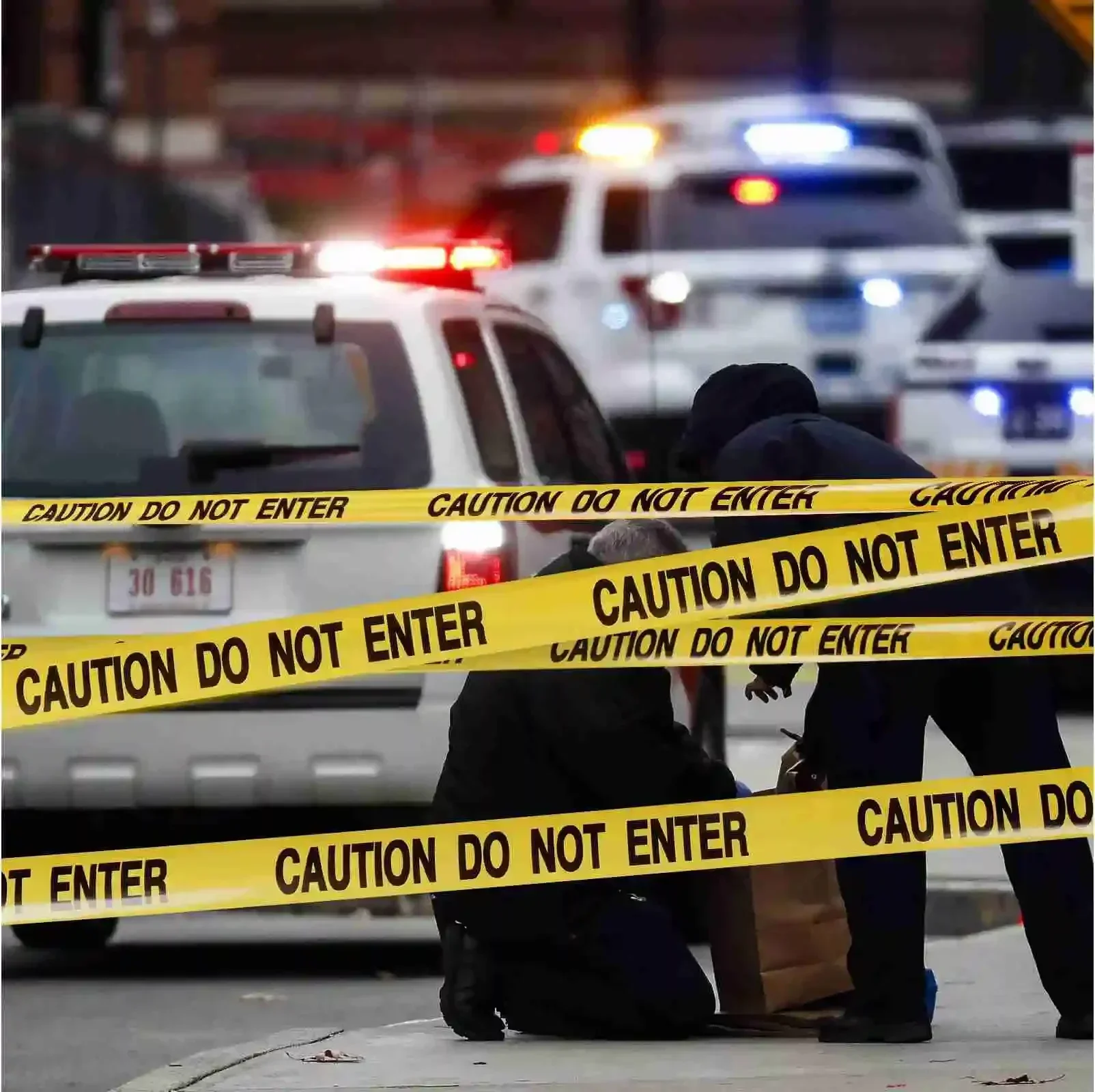 2Pcs Yellow Caution Tape Plastic 3in X 1000ft Safety Tape Set for Barricades Construction Site