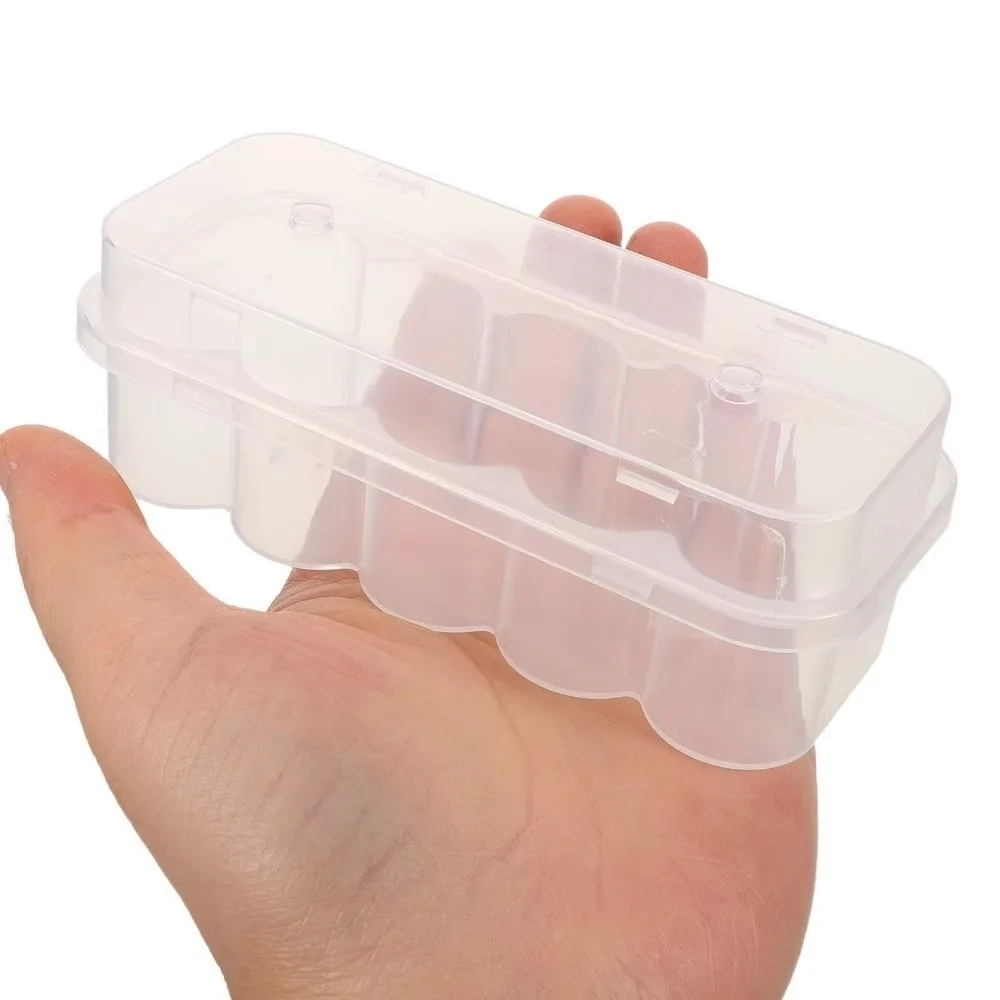3/5/7/10mL 2/10/24-Slot Vial Storage Case Plastic Clear Microtube Storage Box Stackable Freezer Tube Box Refrigerator Organizer