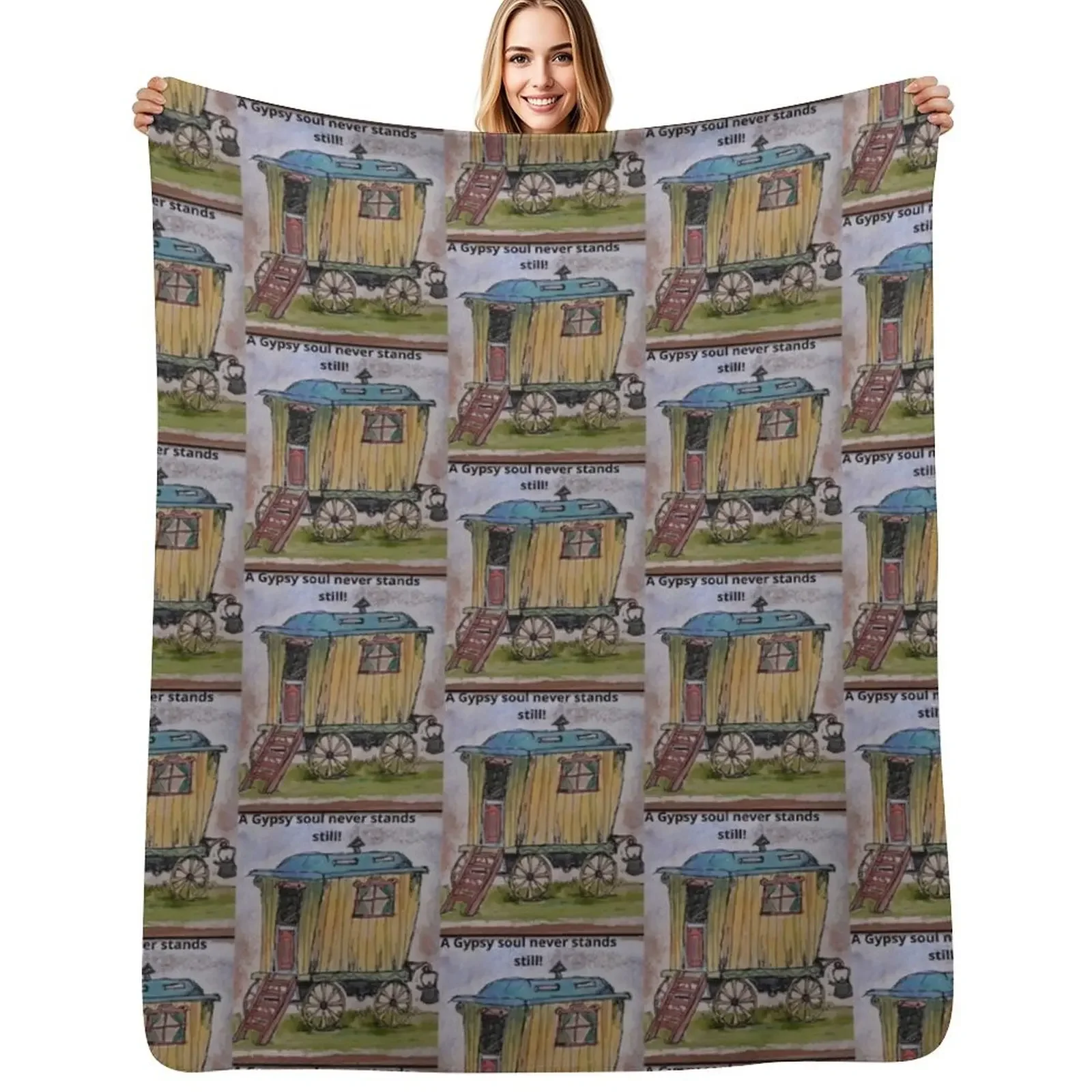 

a gypsy soul never stands still Throw Blanket Thins Decorative Sofas blankets and throws Blanket