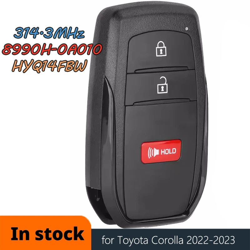 

DIYKEY 8990H-0A010, 8990H-12350,8990H-0A020, 3/4B 312 МГц/314,3 МГц 4A Брелок Smart Remote Key Fob для Toyota Corolla Cross 2022 2023