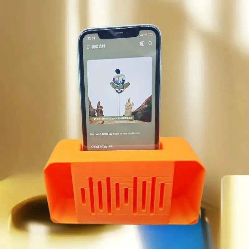 3D Sound Amplifier Phone Stand Universal Mini Megaphone Cell Desktop Portable Plastic Phone Holder Phone Accessory