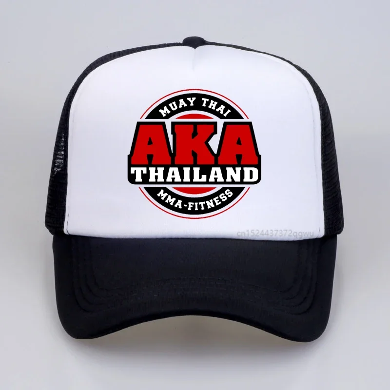 Aka Thailand Gym Logo Muay Thai Baseball Cap summer mesh trucker hat outdoor casual sports snapback hats gorras