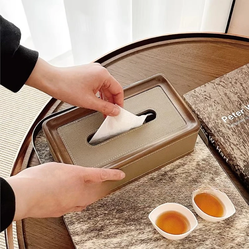 

Коробка для салфеток из цельного дерева Ins, минималистичный домашний декор, украшение для роскошных отелей и частных резидентов, декоративный держатель для бумаги