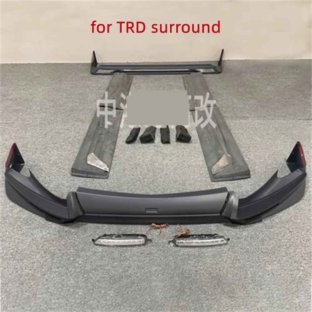 Car Front rear lip bumper surround headlight taillight Side skirts for Toyota Alphard 30 series modified TRD