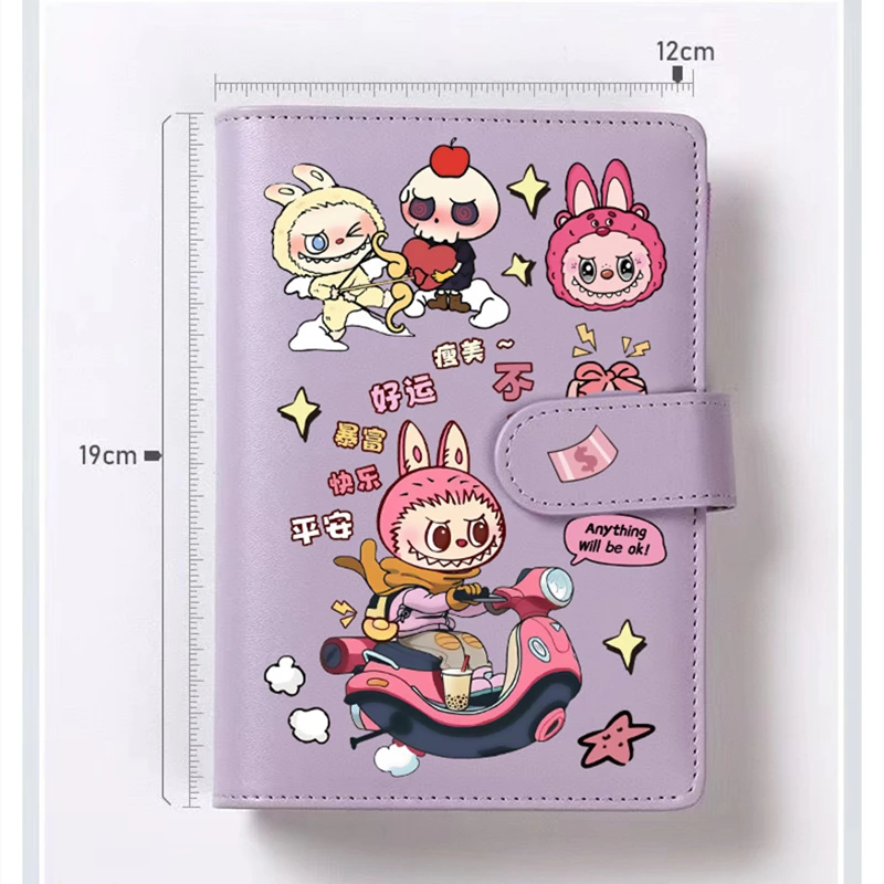 New Kawaii Cartoon Labubu Notebook Cute Popular Star Diary Handbook Stationery Supplies Student Notebook Boy Girl Holiday Gift