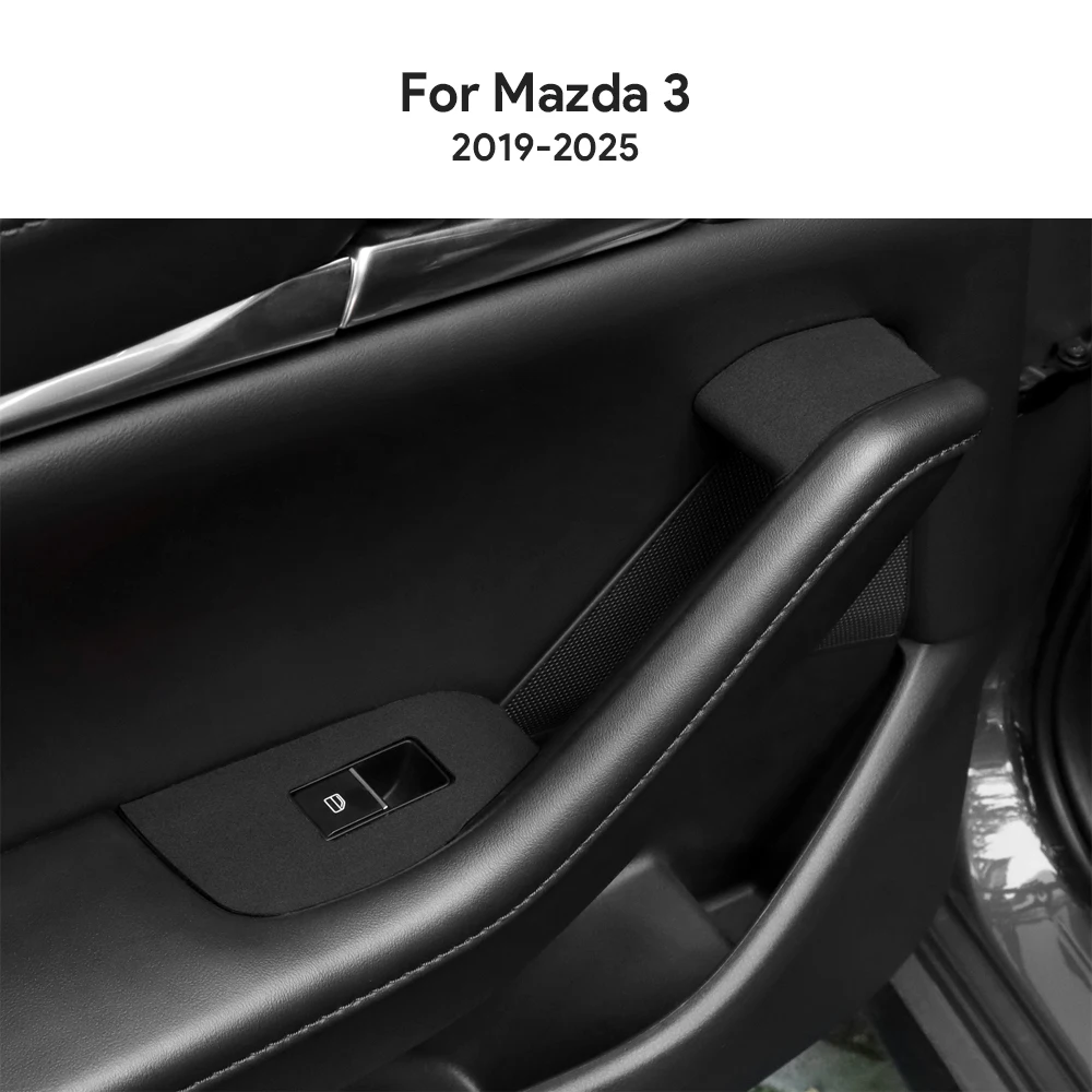 

For Mazda 3 BP M3 Axela 2019 2020 2021 2022 2023 2024 2025 Top Suede Trim LHD RHD Sticker Car Window Lift Panel Interior