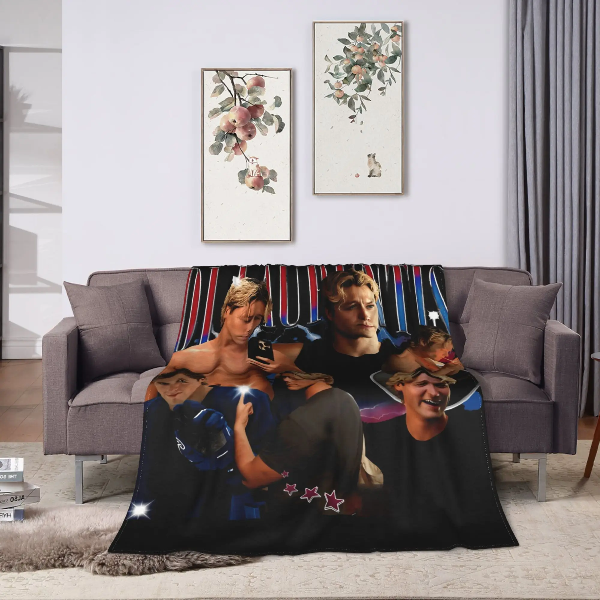 Dean Di Laurentis Off-Campus Graham Di Laurentis, Hockey Romance Blanket Winter  Warm Soft Throw Blanket Bedspread Bed Cover