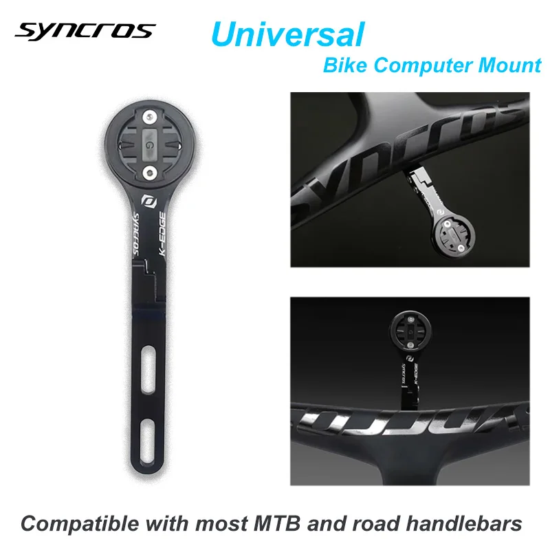 SYNCROS Alloy Universal Bike Computer Mount Code Table Rack, Wahoo, Garmin, Bryton, Suitable for Road and Mountain Bikes Part