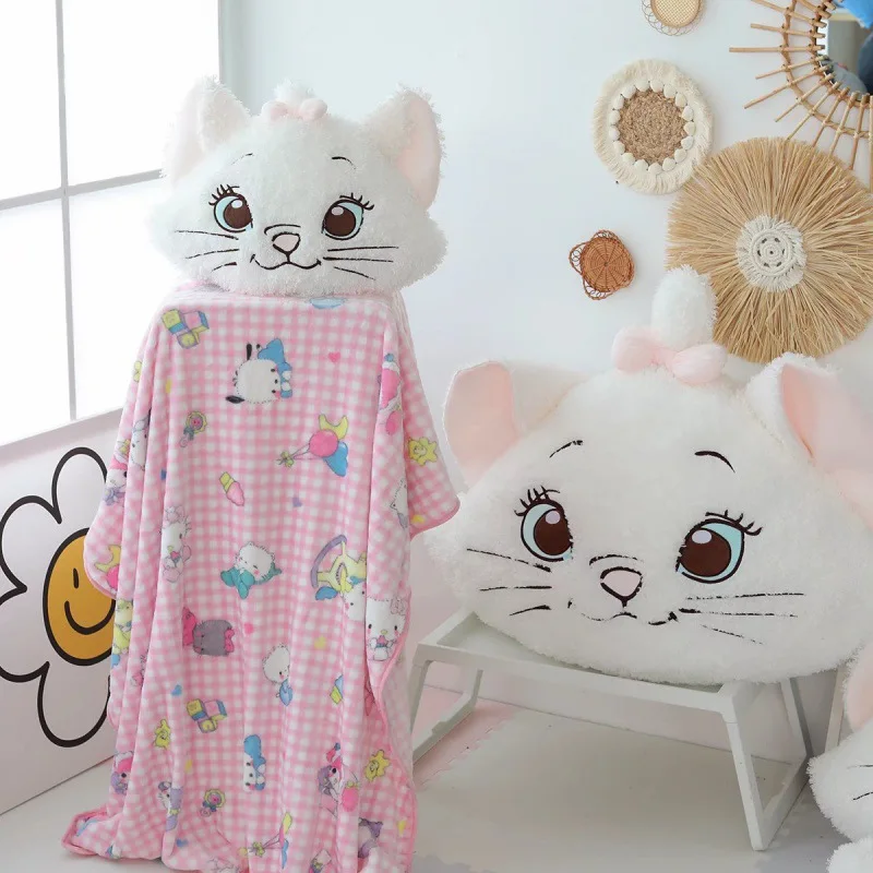 Disney Marie Cat Cute Cartoon Plush Doll The Aristocats Home Office Pillow Cushion Plush Toy Animation Pillow Toy Gifts