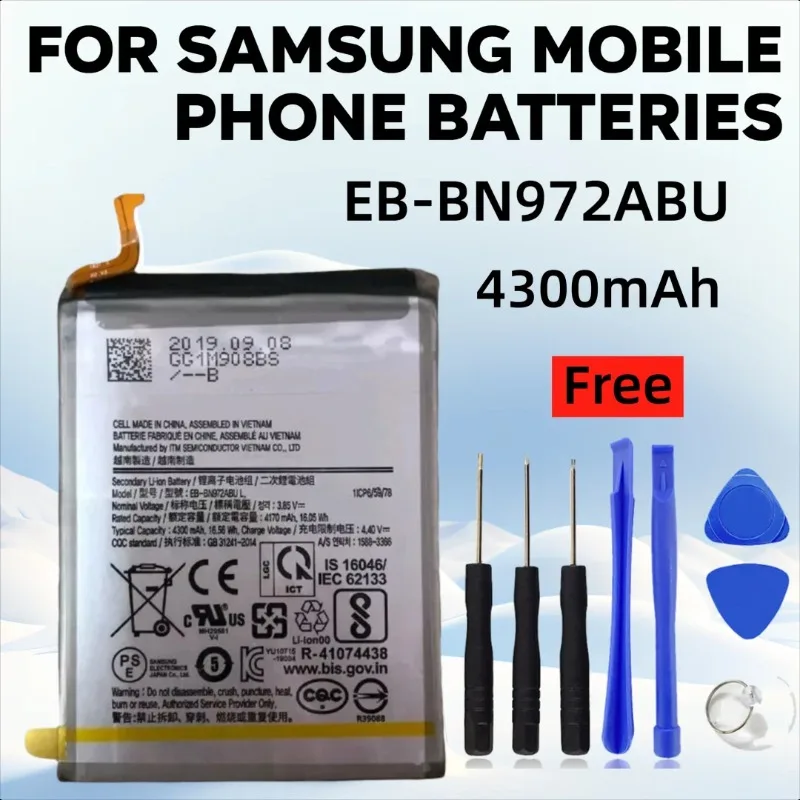 

4.4V 4300mAh EB-BN972ABU for Samsung Galaxy Note 10 Plus 10+ SM-N975F N975 F EB-BN 972 970AbuSM-N975DS Mobile Phone Batteries