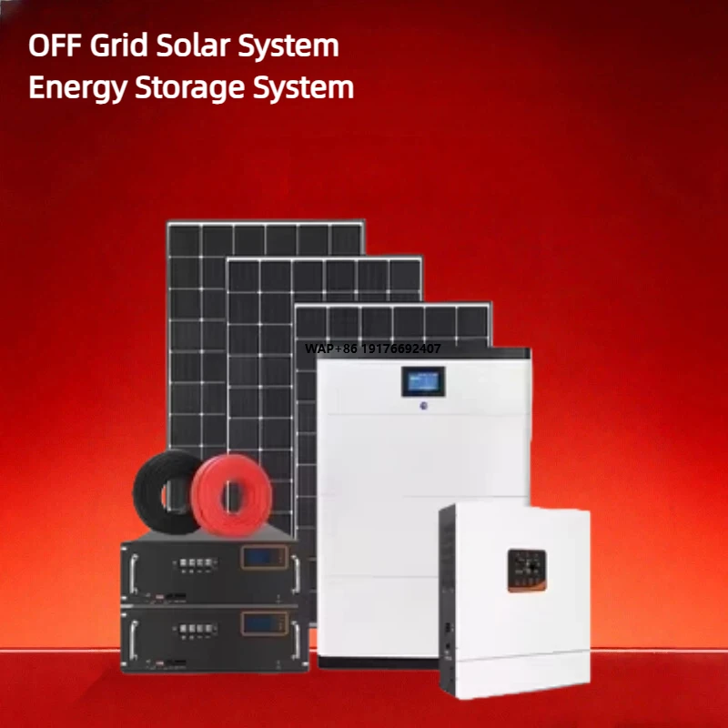 Hybrid Energy Storage System 5KW 10KW off Grid Solar Power System Full Set with MPPT Controller and Lithium Battery for Home