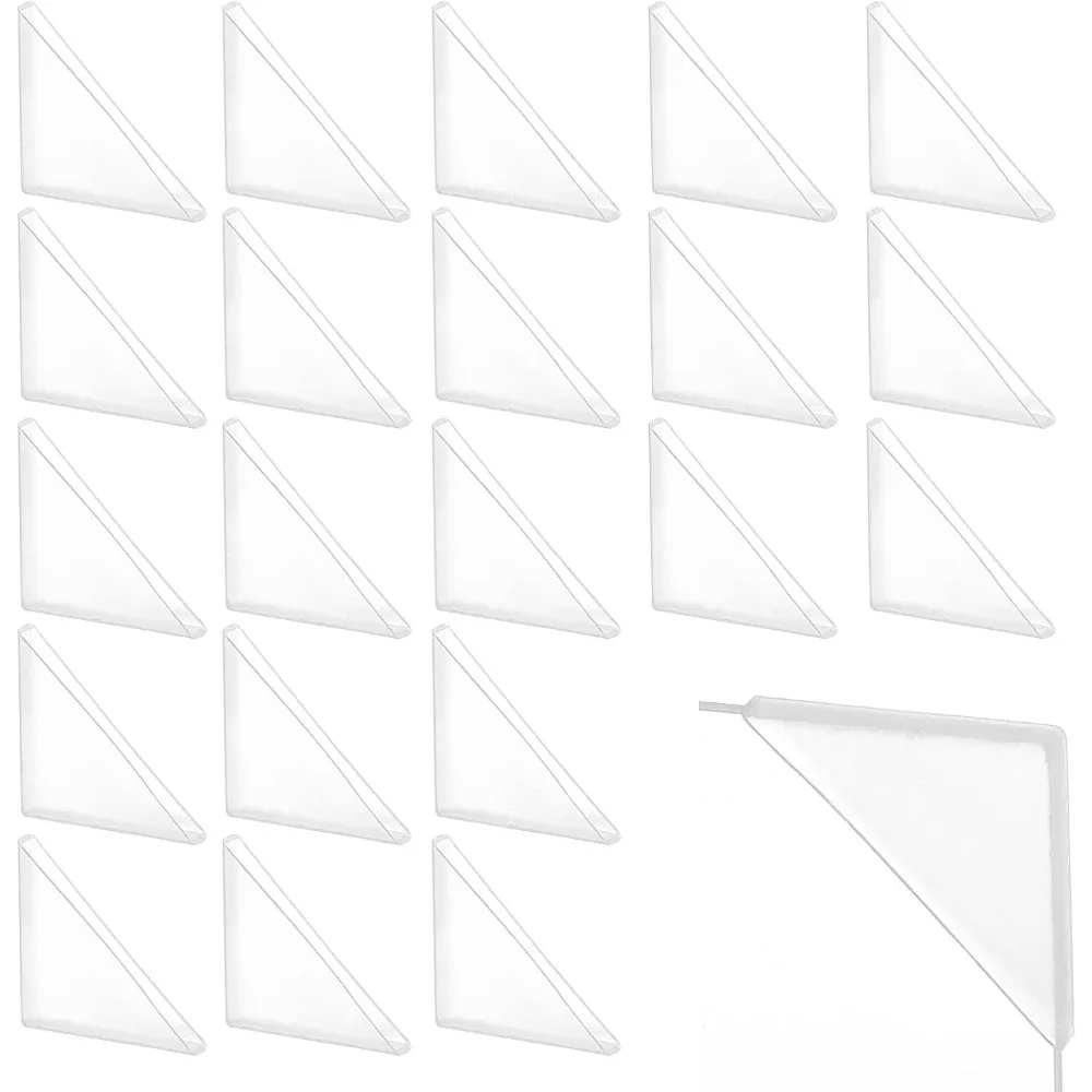 50 Pcs Transparent Photo Corners 1.36×1.36