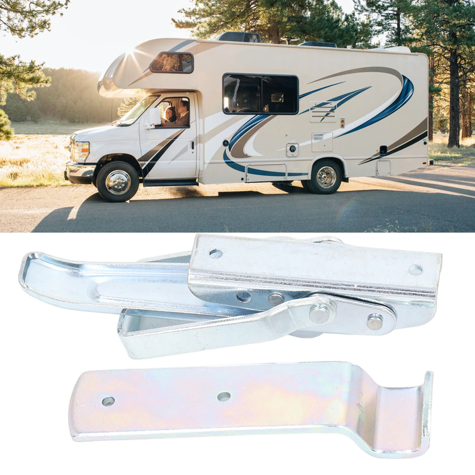 Toggle Clamp Trailer Trailer Door Heavy Duty Over Centre Body Clamp with Catch Plate for RVs Campervans