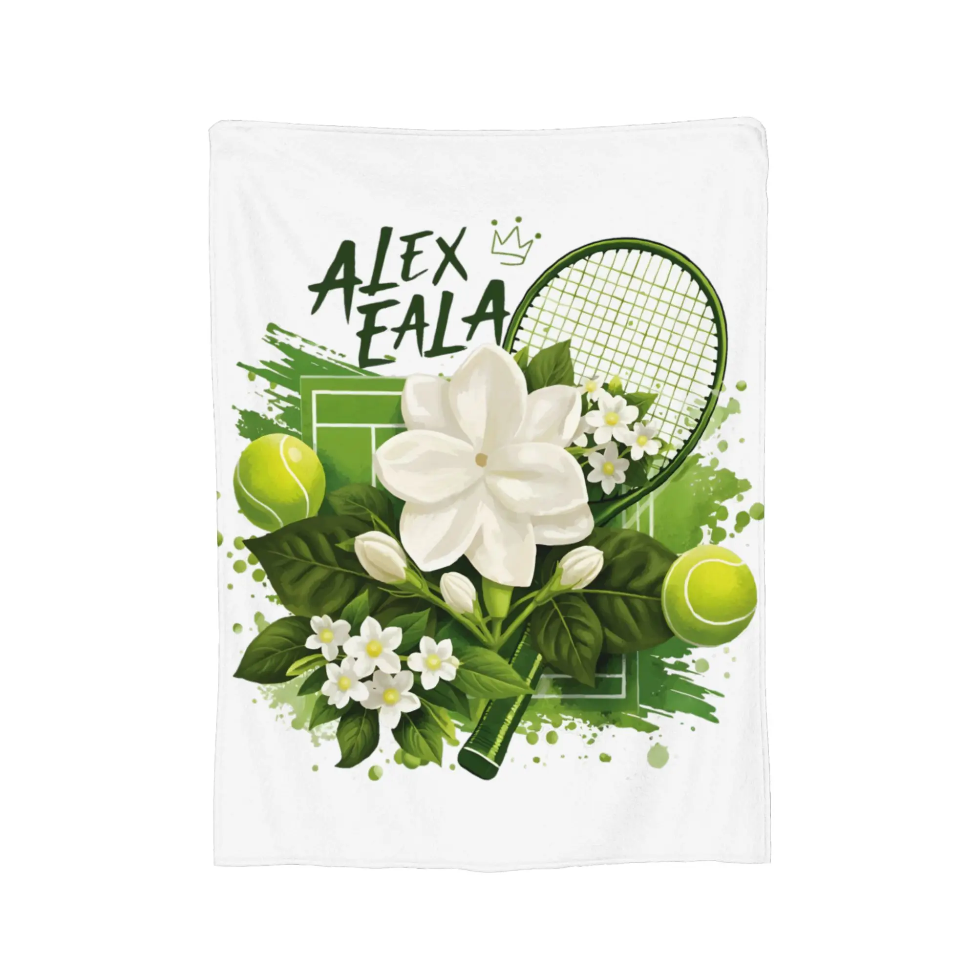 Alex Eala  Flannel Blankets Sampaguita Awesome Throw Blankets for Bed Sofa Couch 125*100cm Bedspread