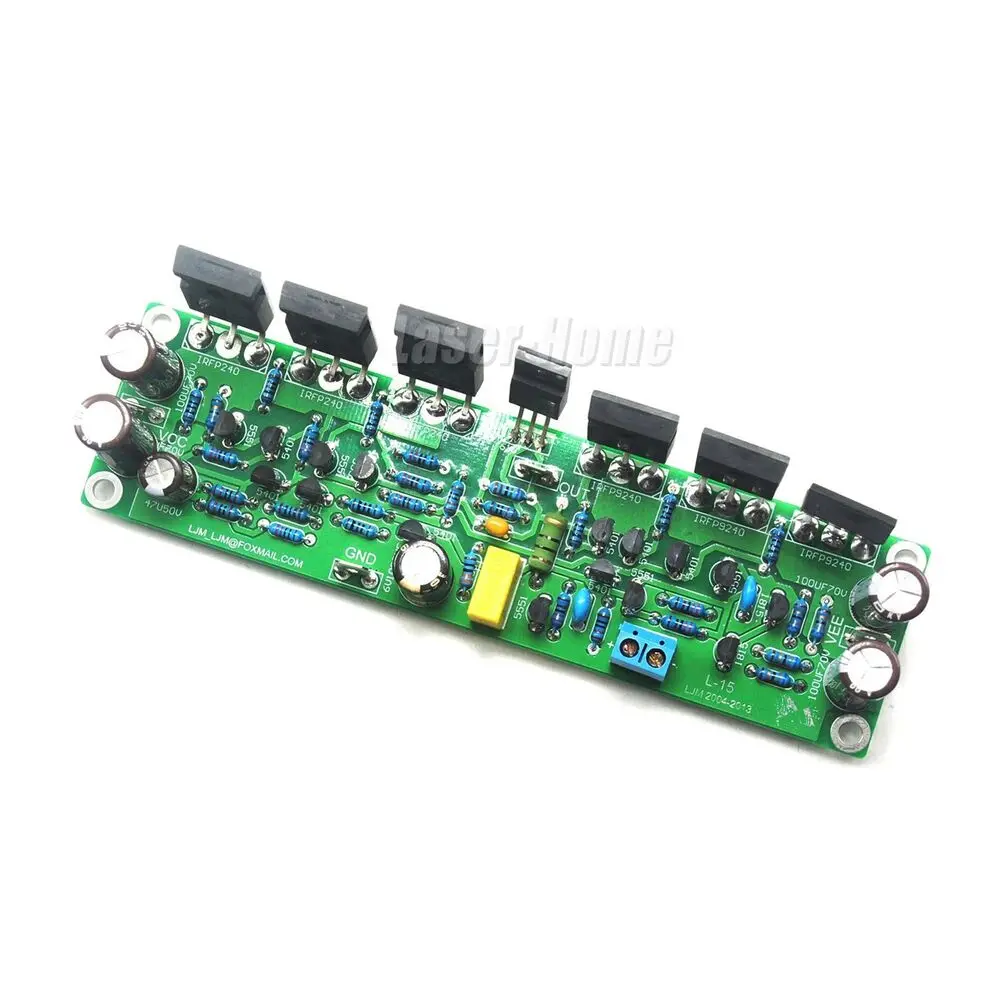 

L15 FET Mono 150W 300W 600W Power Amplifier Board w/ IRFP240 IRFP9240