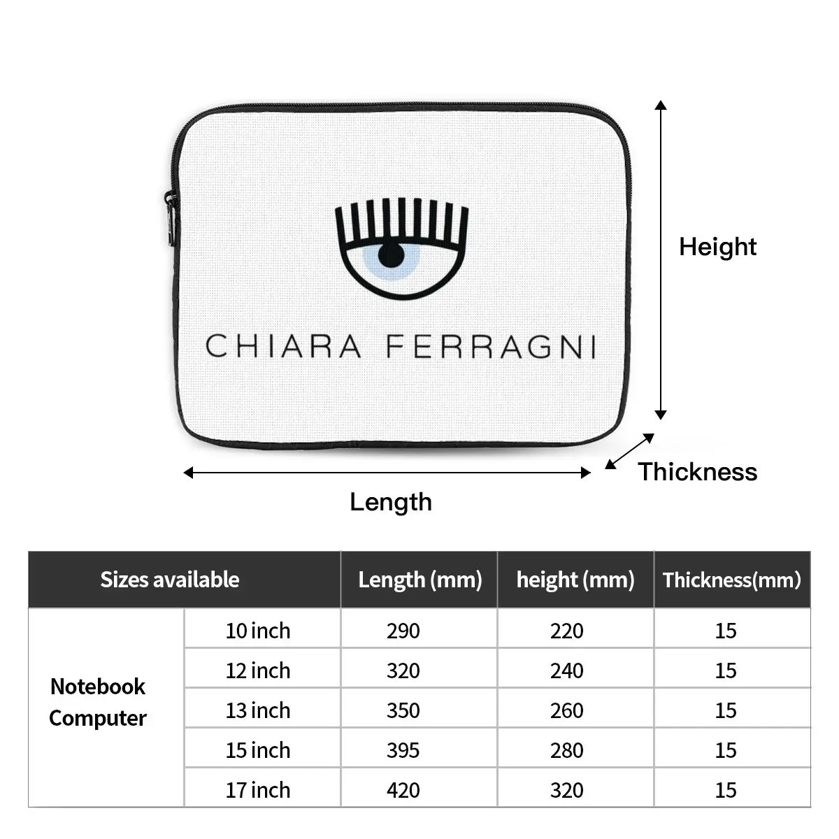 Bluee Chia رمش ميرش دفتر حقيبة لابتوب الحقيبة 10 12 13 15 17 بوصة دفتر غطاء للأكمام حقيبة اللوحي للصدمات حقيبة #2