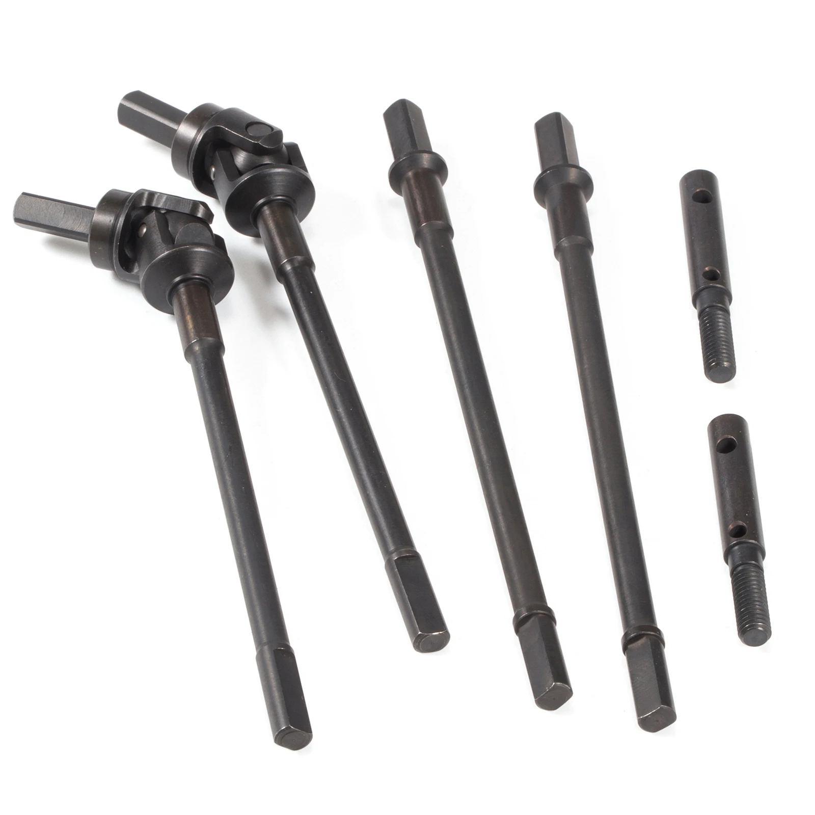 Arbres de porteuse droits arrière en acier traité thermiquement VDI pour essieu universel avant et arrière, compatibles avec l'essieu de porteuse Axial 1/10 Capra