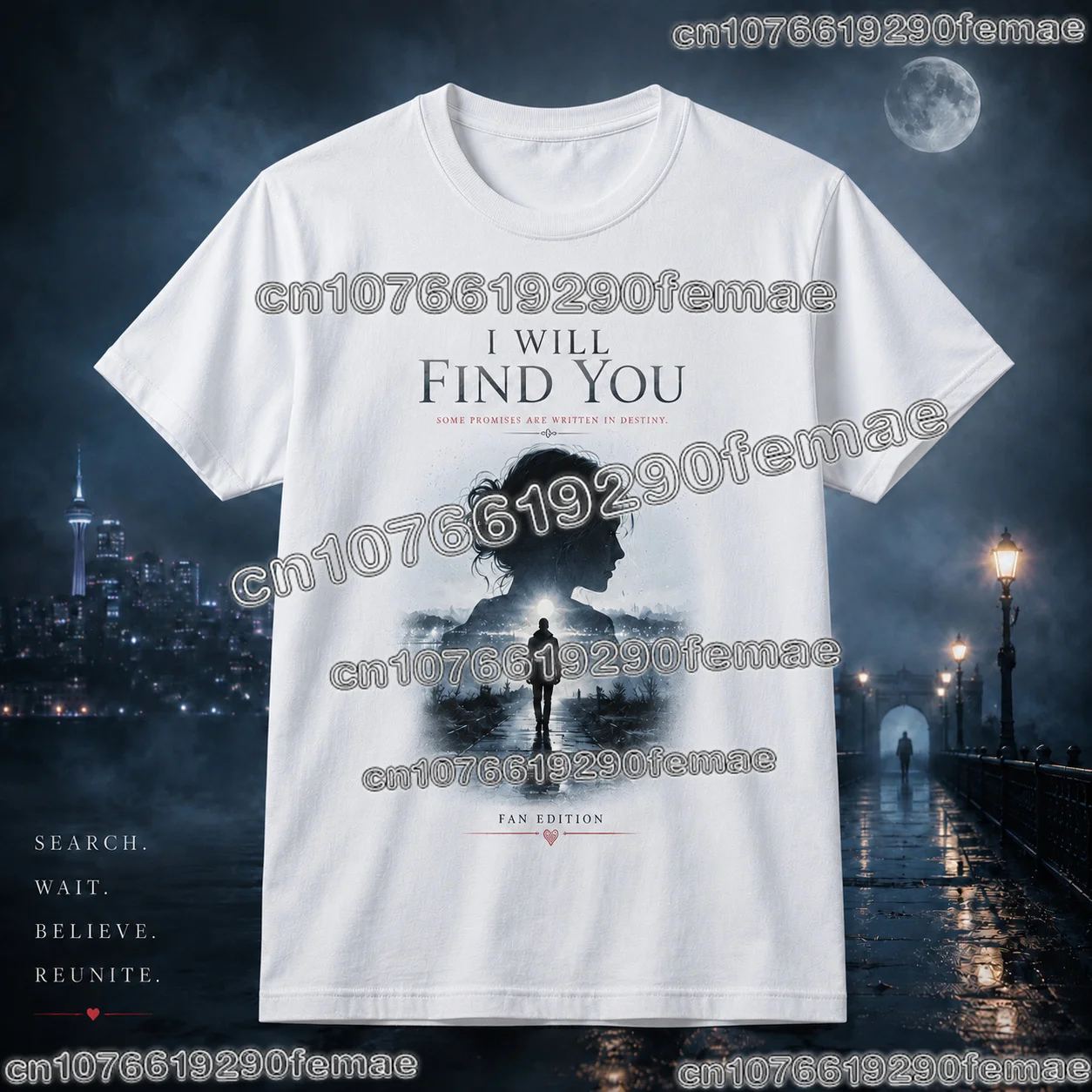 Hot Sale I Will Find You TV Series Fan Gift T Shirt Kids Adults Cotton Printed Graphic Casual Comfortable Streetwear Top