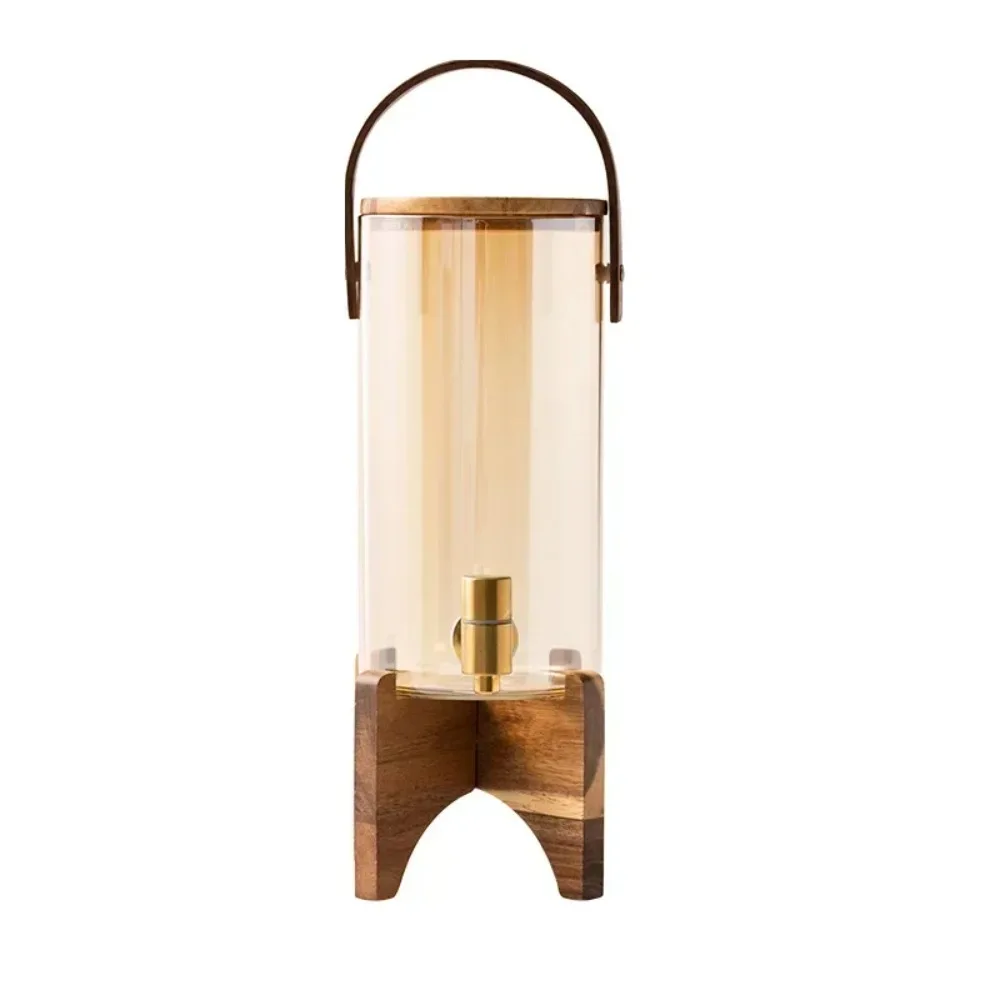 Clear Glass Beverage Dispenser Heat Resistant Drink Storage Jar for Kitchen and Bar Use