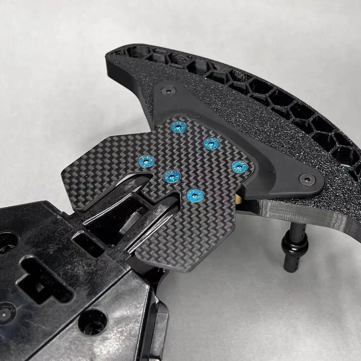 Carbon Fiber Skid Plate Lower Arm Guard Chassis Protector Upgrade for Tamiya TT02S TT02SR TT02SRX RC Car – Lightweight & Durable