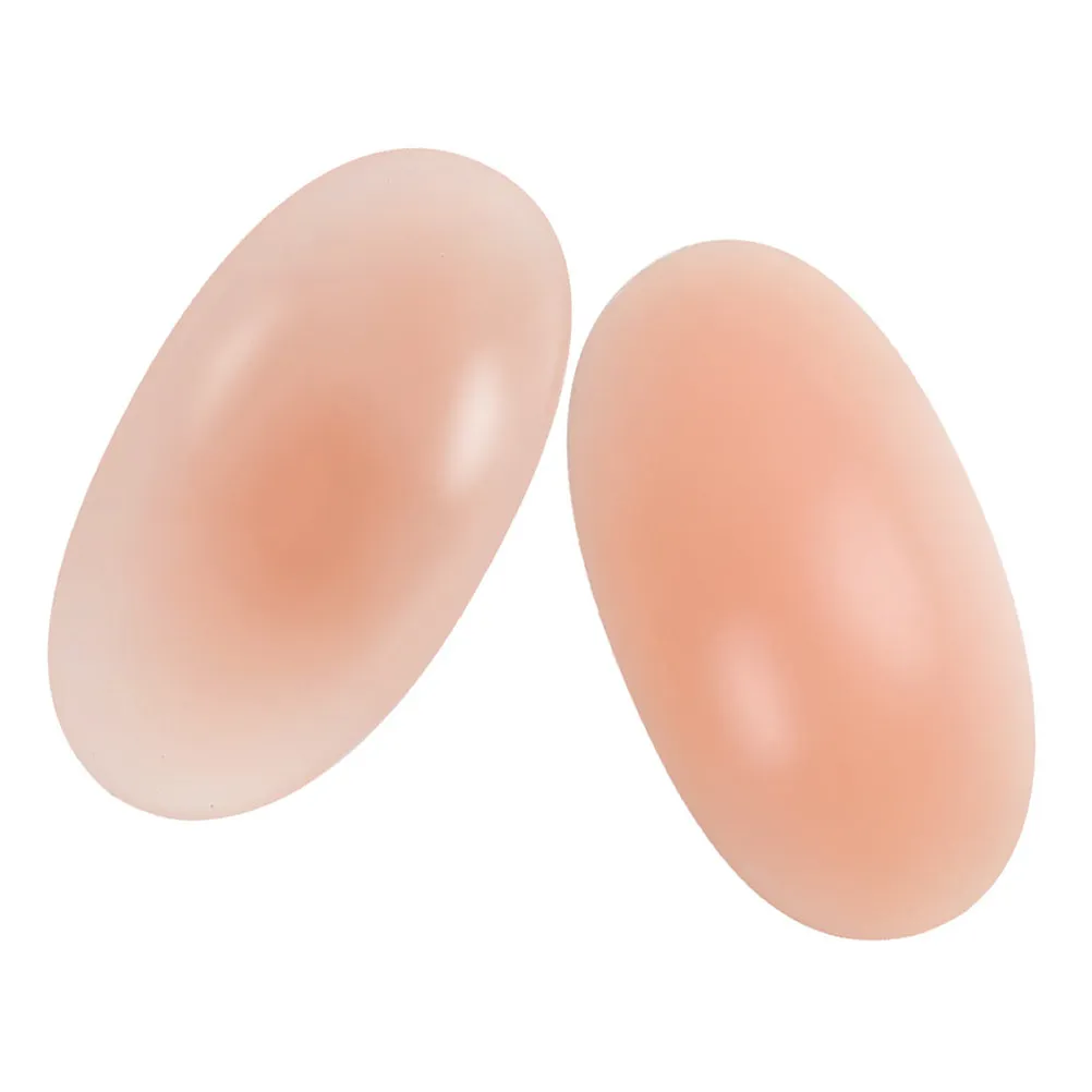 1Pair Silicone Shoulder Pads Self Adhesive Non Slip Push Up Shoulder Enhancer for Women Invisible Comfortable Skin Tone