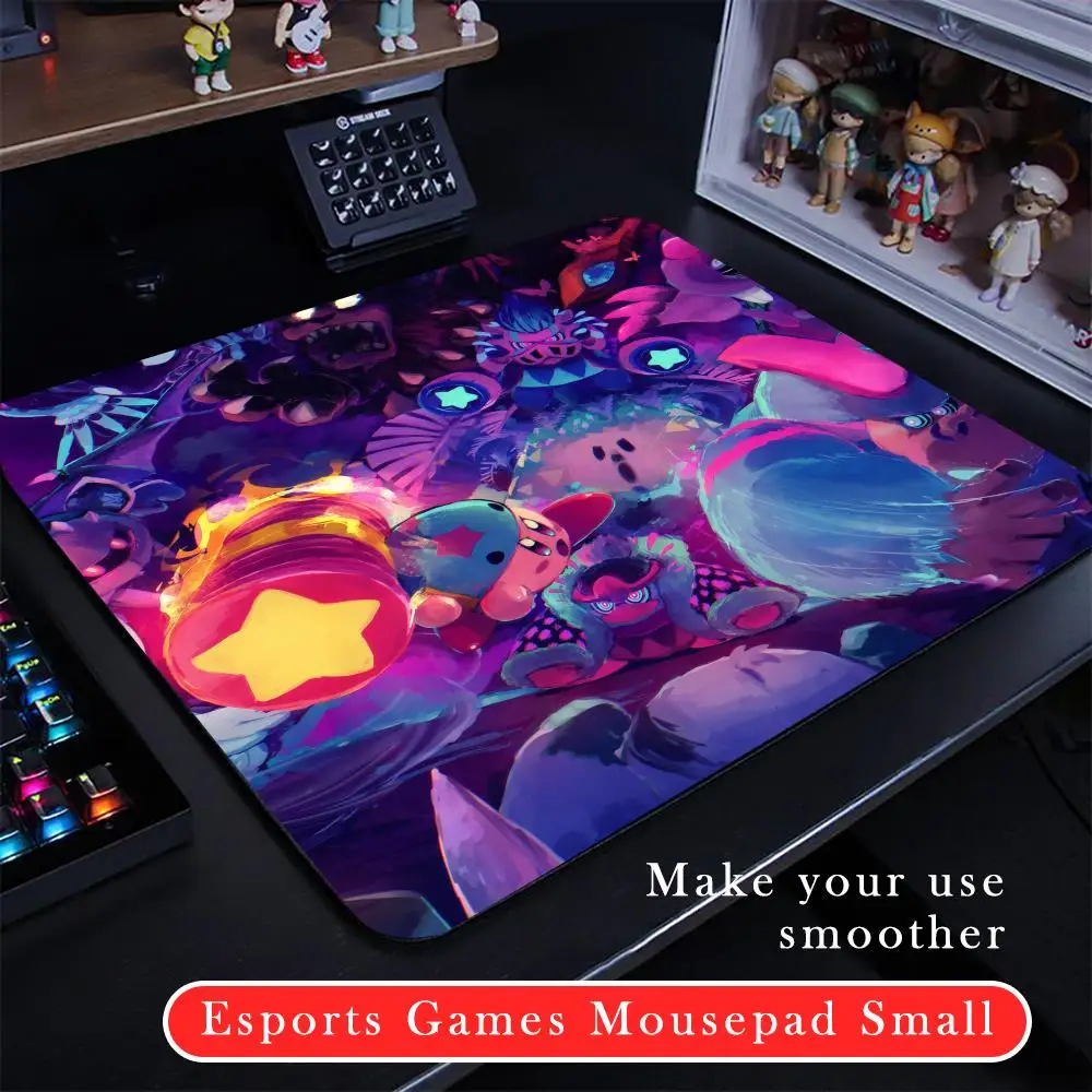 Cartoon P-pink K-Kirbys cute Mouse Pad Cartoon rubber Small mouse pad desktop computer office keyboard e-sports ROGs game mouse