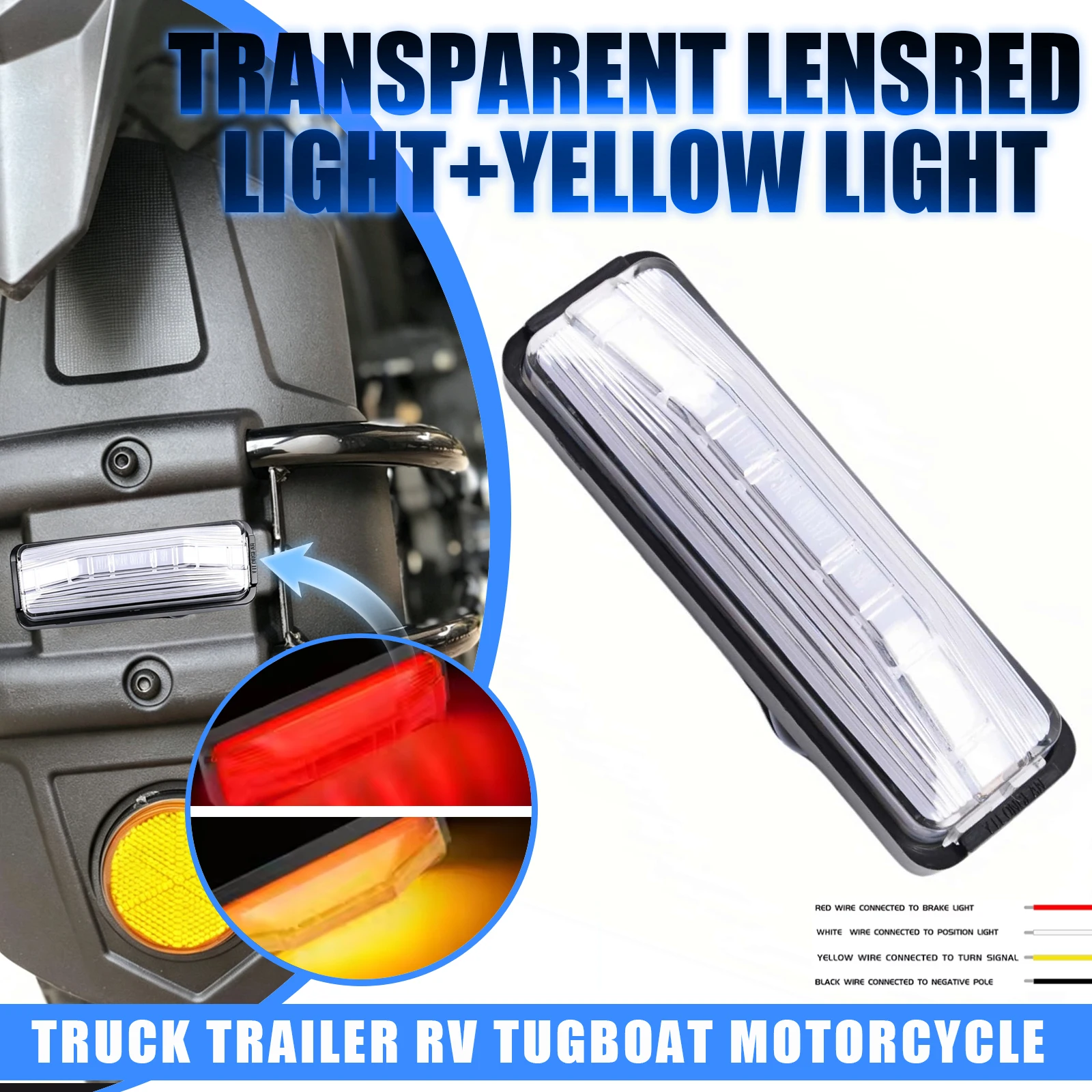 28LED Tail Light Brake Stop Turn Signal Side Marker Daylight Running Lamp 12V 24V For Bus Camper Trucks Trailers