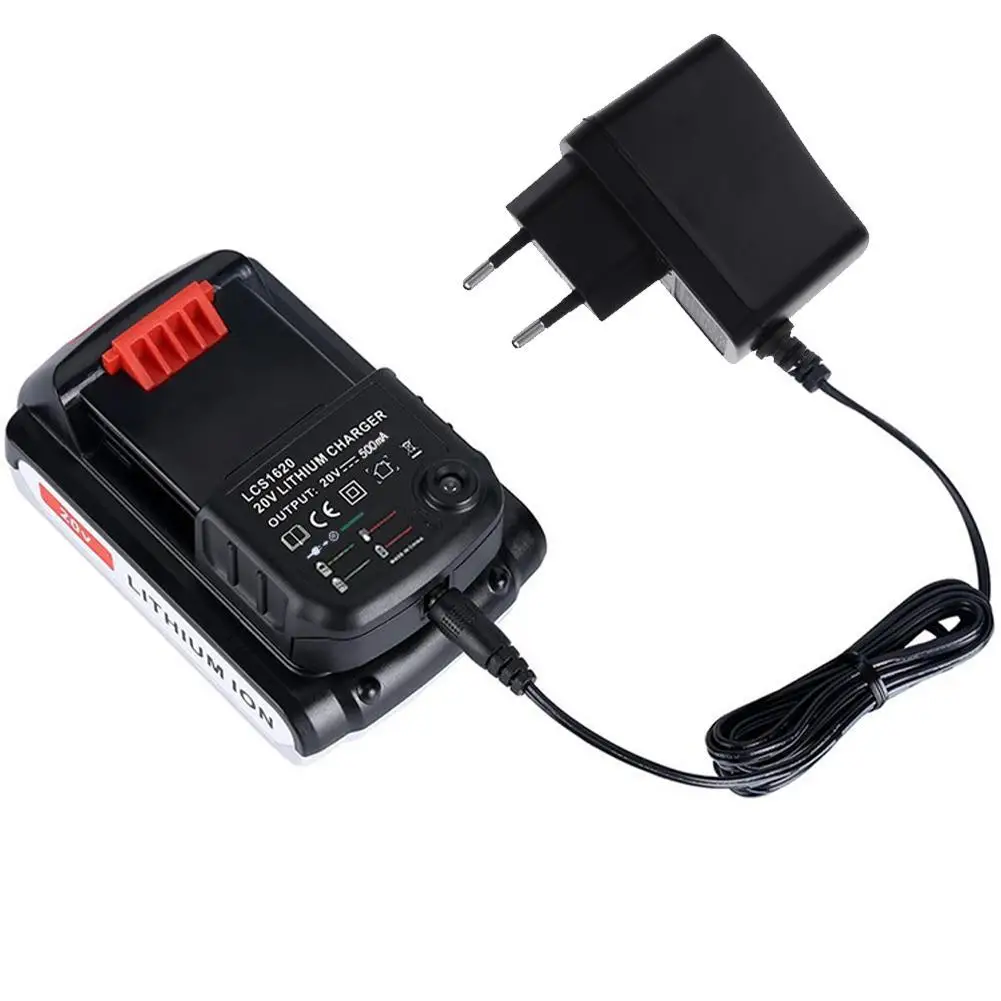 شاحن بطارية جديد لبلاك اند ديكر 20 فولت بطارية ليثيوم 20 فولت شاحن بطارية ليثيوم LCS1620 محول بطارية أداة الطاقة #6