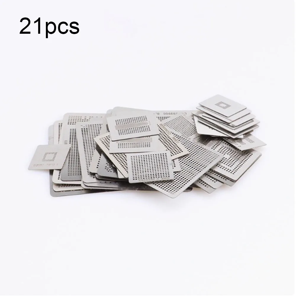 

BGA Reballing Stencils 21/47/56pcs for Gaming Consoles Direct-Heat Solder Planting Templates Bga Repair