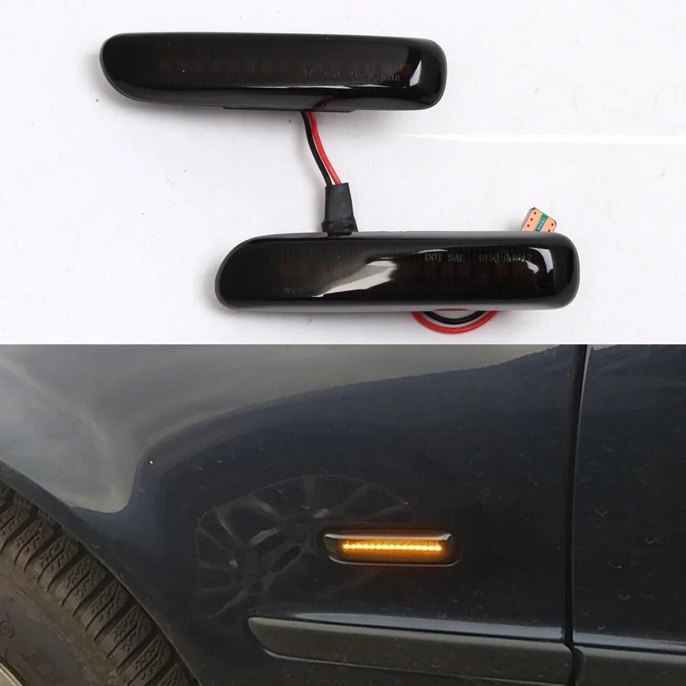 

LED Side Marker Turn Signal Blinker Flowing Water Blinker Flashing Light For BMW E46 3er Limo Coupe Compact Cabriolet