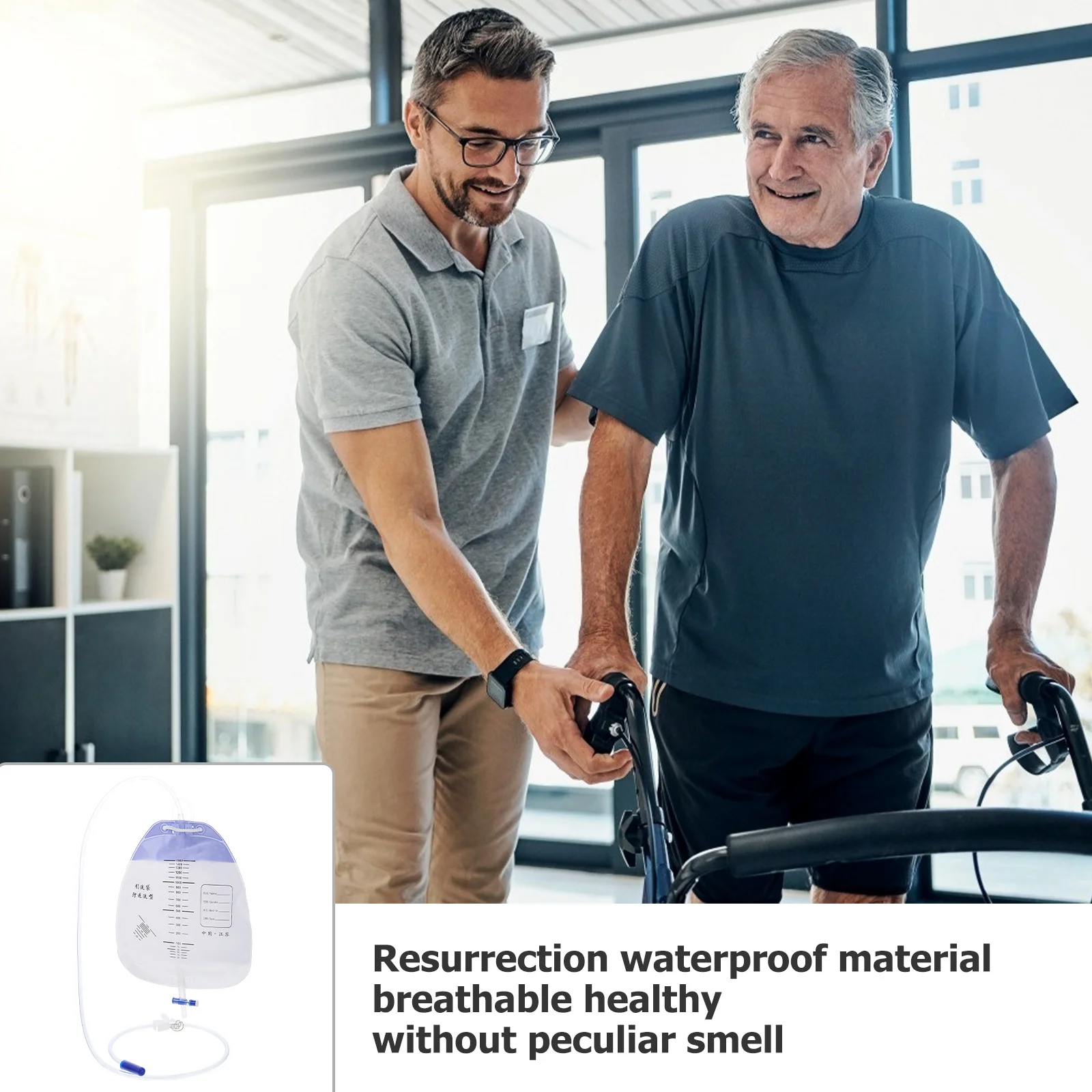 

2Pcs Nursing Drainage Bag Suitable for Outings Travel Air Car Use for Incontinence Patients Disposable Urine Bags