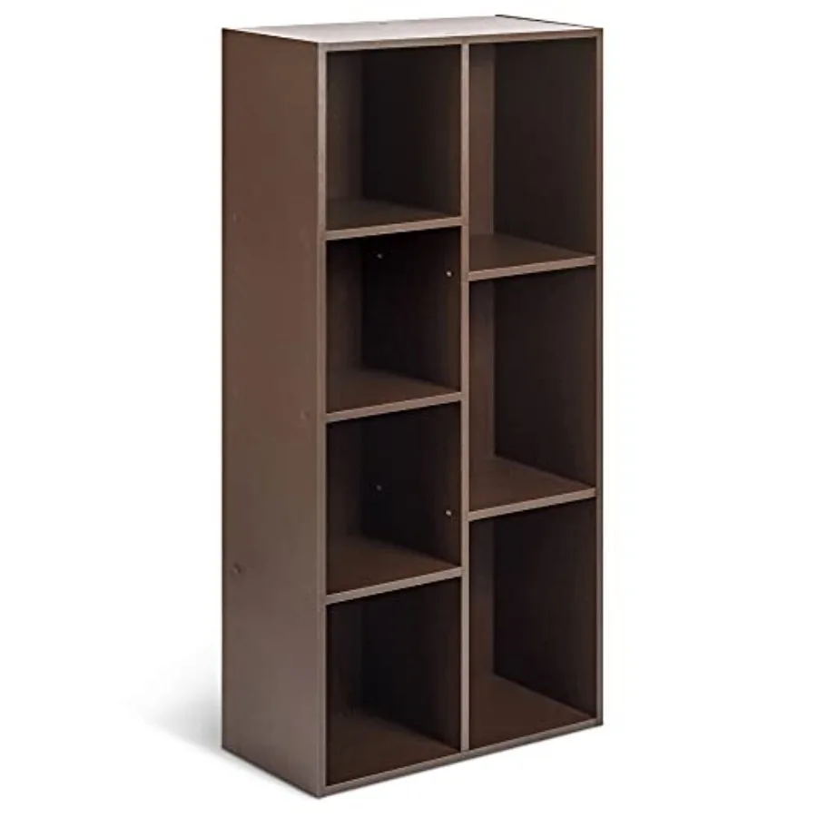 

7 Cube Storage Organizer Bookcase Sturdy Shelves Book Shelf " " "H