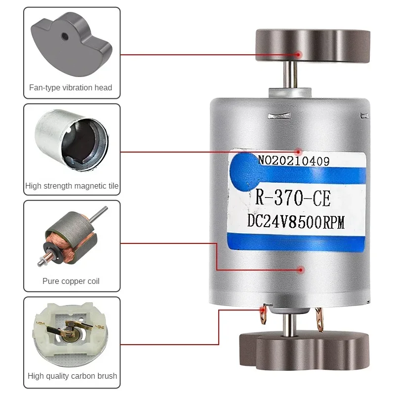 1pcs RF-370 High Speed 12v 370 DC Electric Motor with Vibration Block High Quality Micro Carbon Brushmicro DC Motor