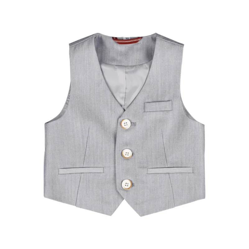 Baby Boys Vest Gentleman Kids Violin Dance Show Waistcoat Child Performence Tuxedo Vest Children 1Year Birthday Wedding Wear