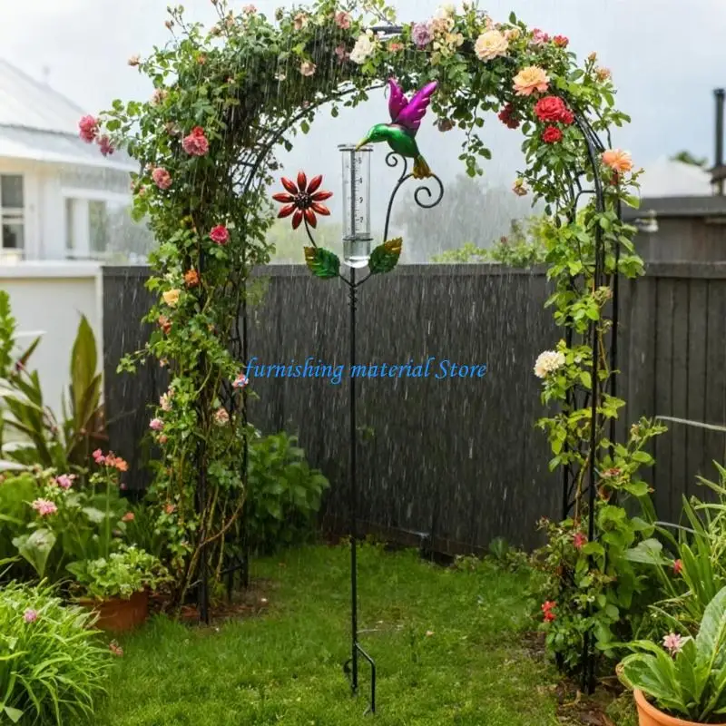 

Y5GD Strong Iron And Glass Rainfalls Gauges for Garden Enthusiasts & Decoration