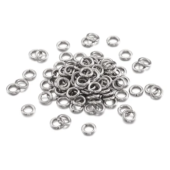 10g 304 Stainless Steel Unsoldered Jump Rings 3/4/5/6/7/8mm Metal Jump Ring 18~22 Gauge Connectors DIY Jewelry Making Supplies