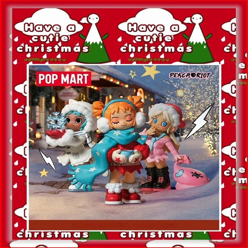 

Popmart Lil Peach Riot Holiday Suite Series Фигурка Слепая коробка Коллекционные фигурки Модные игрушки Украшения Bubble Mart Новый продукт