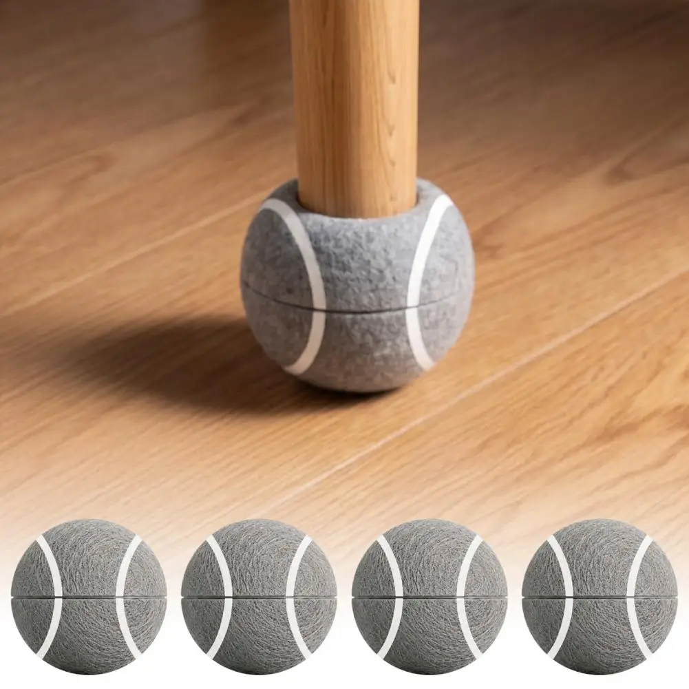 Furniture Floor Protectors Chair Leg Covers for Hardwood Floors Precut Tennis Balls for Chairs Furniture Leg Felt for Hardwood